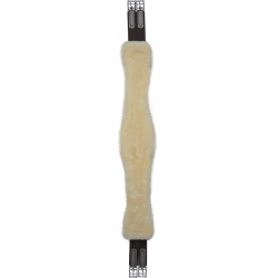 Sangle de selle en cuir Waldhausen avec ECO Wool Marron