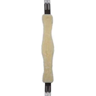 Sangle de selle en cuir Waldhausen avec ECO Wool Marron