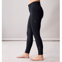 Pantalon Horseware taille haute femme Allora Alessandro Albanese grip genoux Noir