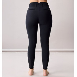 Pantalon Horseware taille haute femme Allora Alessandro Albanese grip genoux Noir
