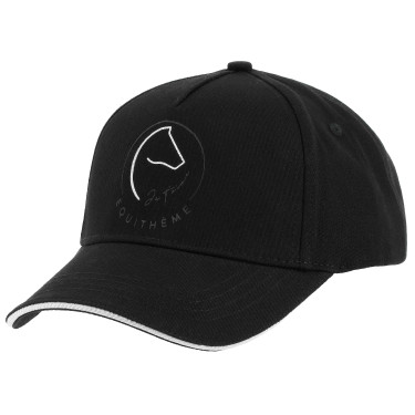 Casquette Je t'aime Equithème EK-Ponytail Noir