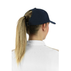 Casquette Je t'aime Equithème EK-Ponytail Marine Bleu marine