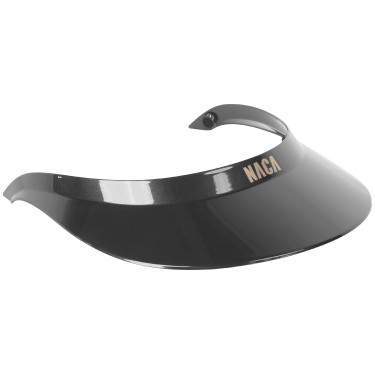 Visière Extra Large Naca Brillant Noir
