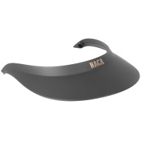Visière Extra Large Naca Mat Noir