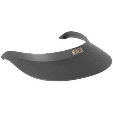 Visière Extra Large Naca Mat Noir