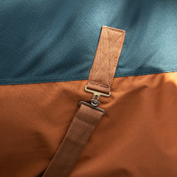 Couverture d'extérieur Imperial Riding Customized 400g avec cou Vert foncé / fox