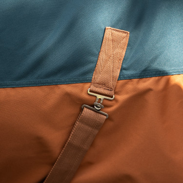 Couverture d'extérieur Imperial Riding Customized 400g avec cou Vert foncé / fox