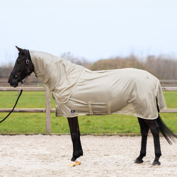 Couverture anti-mouches couvre-cou amovible Imperial Riding Reese Olive clair