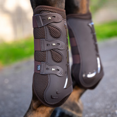 Guêtres de dressage Pro mesh Impérial Riding Chocolat Marron