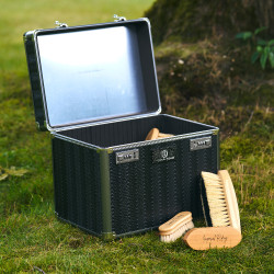 Box de pansage Imperial Riding Shiny Gris / noir