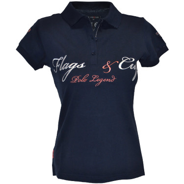 Polo femme Cordova Flags & Cup Bleu marine