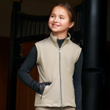Gilet Imperial Riding Charlie enfant Olive clair Vert Gilet Imperial Riding Charlie enfant Olive clair Vert