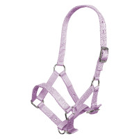 Licol poulain nylon têtière et muserolle réglable Imperial Riding Glycine Violet