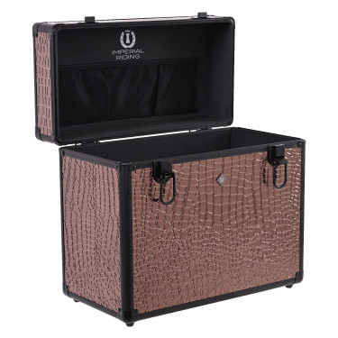 Box de pansage Imperial Riding Basic Slim line Marron / marron croco Box de pansage Imperial Riding Basic Slim line Marron / marron croco