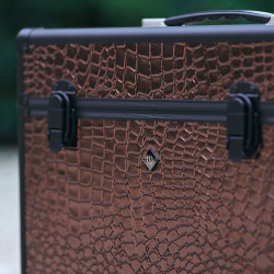 Box de pansage Imperial Riding Basic Slim line Marron / marron croco Box de pansage Imperial Riding Basic Slim line Marron / marron croco