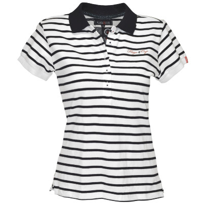 Polo femme Joya Flags & Cup Blanc / marine