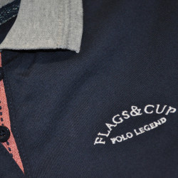 Polo femme Santa Lucia Flags & Cup Bleu marine Polo femme Santa Lucia Flags & Cup Bleu marine