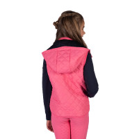 Veste sans manches HKM réversible Maui enfant Fuchsia / marine Rose
