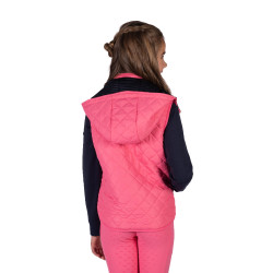 Veste sans manches HKM réversible Maui enfant Fuchsia / marine Rose