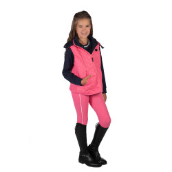 Veste sans manches HKM réversible Maui enfant Fuchsia / marine Rose