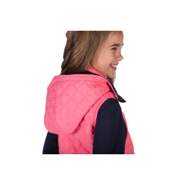 Veste sans manches HKM réversible Maui enfant Fuchsia / marine Rose