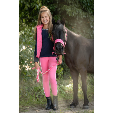 Veste sans manches HKM réversible Maui enfant Fuchsia / marine Rose