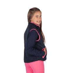 Veste sans manches HKM réversible Maui enfant Fuchsia / marine Rose