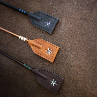 Cravache d’obstacle Velari Guidance avec poignée en cuir