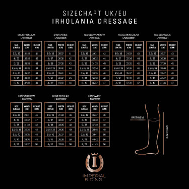 Bottes d'équitation Imperial Riding Olania Deluxe Dressage Courte/Large Marron foncé