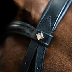 Bridon anglais Imperial Riding combinée Sleek Noir