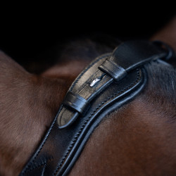 Bridon Imperial Riding avec muserolle combinée ergonomique basse Noir
