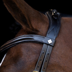 Bridon Imperial Riding avec muserolle combinée ergonomique basse Marron