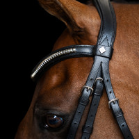 Bridon muserolle mexicaine Imperial Riding Noir