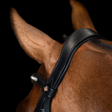 Bridon muserolle mexicaine Imperial Riding Noir