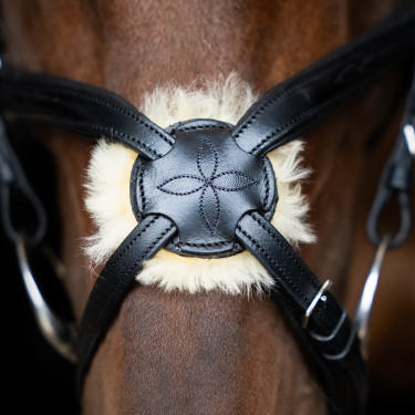 Bridon muserolle mexicaine Imperial Riding Noir