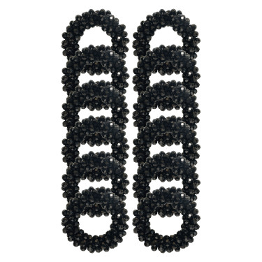 Élastique pour pions de crinière Imperial Riding par 12 Noir