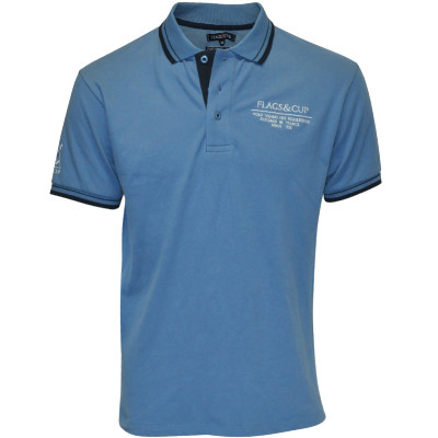 Polo homme Capto Flags & Cup Bleu orage