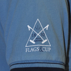 Polo homme Capto Flags & Cup Bleu orage