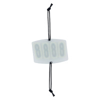 Numéro de compétition Imperial Riding Basic carré 4 chiffres Blanc