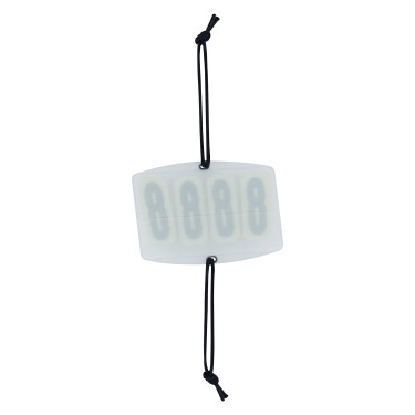 Numéro de compétition Imperial Riding Basic carré 4 chiffres Blanc