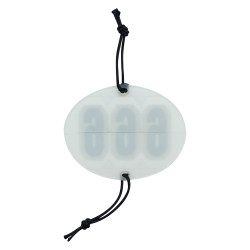 Numéro de tête Imperial Riding carré 3 chiffres Blanc
