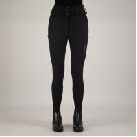 Pantalon d'équitation Euro-Star Aurelle diamond FullGrip femme Noir