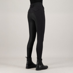 Pantalon d'équitation Euro-Star Aurelle diamond FullGrip femme Noir