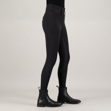 Pantalon d'équitation Euro-Star Aurelle diamond FullGrip femme Noir