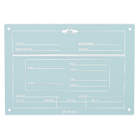 Plaque d'Écurie German HV Polo Polo Powder blue Bleu