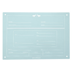 Plaque de box English HV Polo Powder blue Bleu Plaque de box English HV Polo Powder blue Bleu