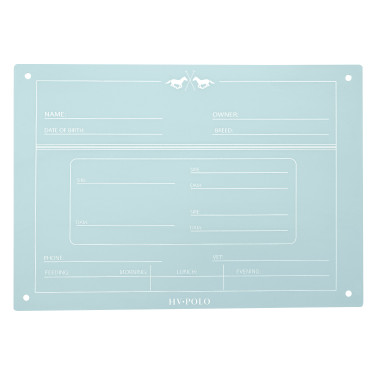 Plaque de box English HV Polo Powder blue Bleu Plaque de box English HV Polo Powder blue Bleu