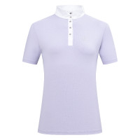 Polo de concours manches courtes Imperial Riding Basic glam femme Glycine Violet