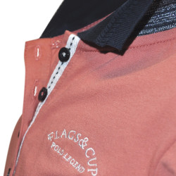 Polo enfant Cusca Flags & Cup Vieux rose Polo enfant Cusca Flags & Cup Vieux rose