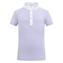 Polo de concours manches courtes Imperial Riding Basic glam Kids Glycine Violet Polo de concours manches courtes Imperial Riding Basic glam Kids Glycine Violet